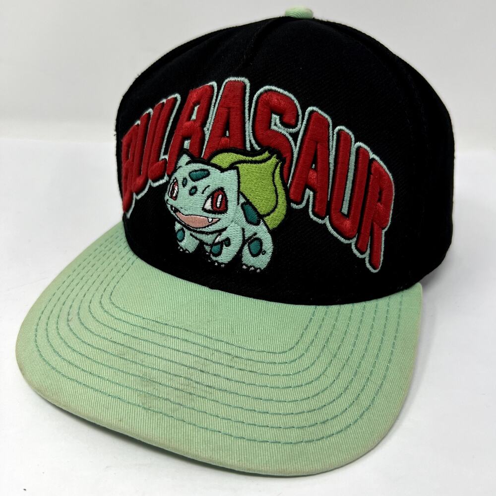 Pokemon Bulbasaur Hat Men's Black Green Outdoor Snapback Summer Baseball Cap